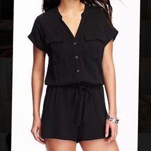 Old navy black button romper